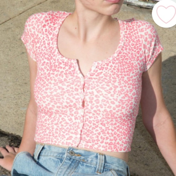 Leopard Zelly Top Pink - Picture 2 of 4